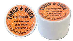 Tough & Quick Lip Balm 0.25 oz. -- Beeswax, Shea Butter,Vitamin E, Coconut oil, and Almond oil
